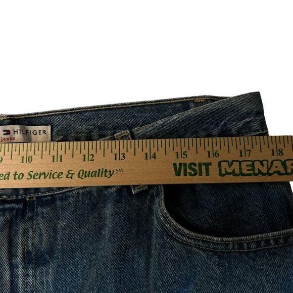 Tommy Hilfiger Womens 16/R31 Relaxed Straight Leg High Waist Denim Jeans - Picture 13 of 16